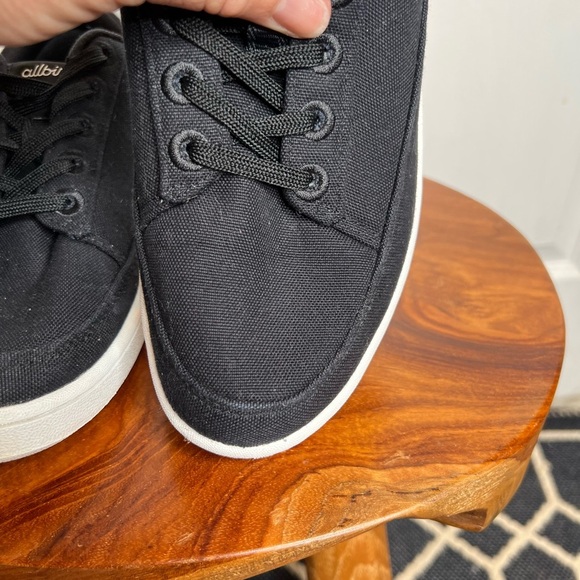 Allbirds Unisex Canvas Pacers Sneakers Black Size 8 Casual Eco-Friendly - Picture 7 of 13